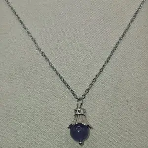 Collier améthyste fleur