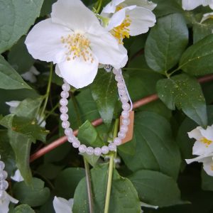 Bracelet quartz rose 4mm