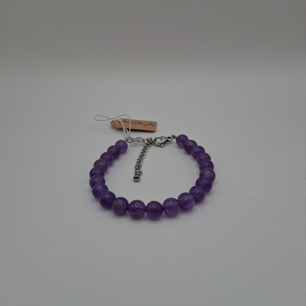bracelet améthyste 6mm
